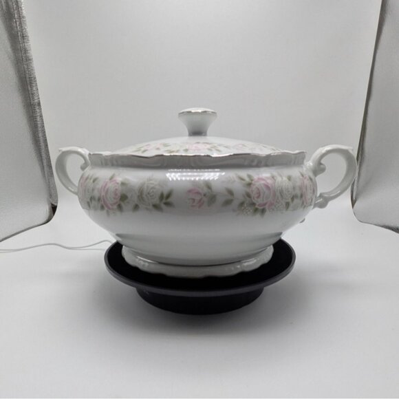 Sheffield Classic 501 Japan Covered Vegetable Serving Dish Bowl Floral Design - Picture 1 of 16